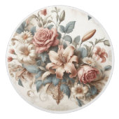 光アンティークフローラの完成度 セラミックノブ (正面)