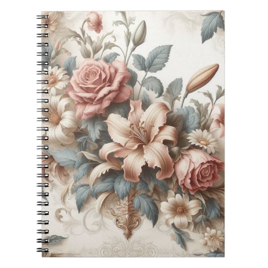 光アンティークフローラの完成度 ノートブック (正面)