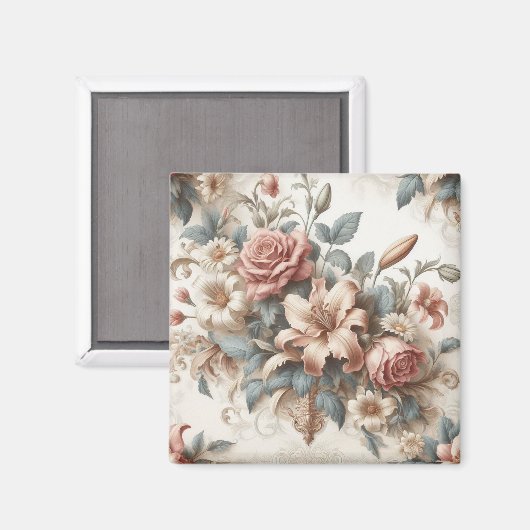 光アンティークフローラの完成度 マグネット (正面/裏面)