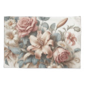 光アンティークフローラの完成度 枕カバー (裏面)