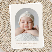 光アーシンプルチカスタム2枚フォトベビー誕生 案内状