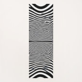 光イリュージョンのトンネル – 催眠ブラックとホワイト ヨガマット (正面)