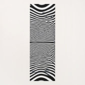 光イリュージョンのトンネル – 催眠ブラックとホワイト ヨガマット (裏面)