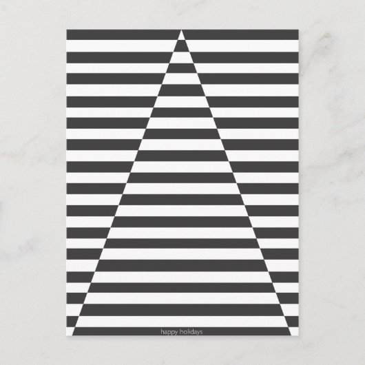 光イリュージョンの木 – ハッピーホリデー シーズンポストカード (正面)