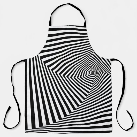 光イリュージョンストライプの：幾何学的抽象芸術。 エプロン (正面)