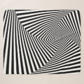 光イリュージョンストライプの：幾何学的抽象芸術。 シェルパブランケット (正面(横))