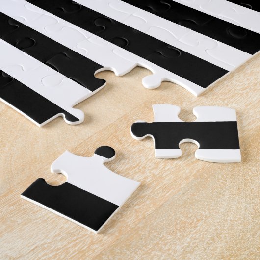 光イリュージョンストライプの:幾何学的抽象芸術。 ジグソーパズル (側面)