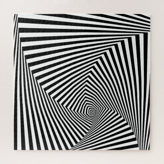 光イリュージョンストライプの:幾何学的抽象芸術。 ジグソーパズル (横)