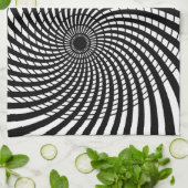 光イリュージョンレトロアート キッチンタオル (折り畳み)