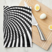 光イリュージョンレトロアート キッチンタオル (四つ折り)