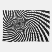 光イリュージョンレトロアート キッチンタオル (横)