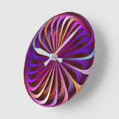 光イリュージョン数々のクロック – カラー ラウンド壁時計 (傾斜)