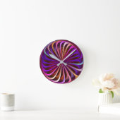 光イリュージョン数々のクロック – カラー ラウンド壁時計 (ホーム)