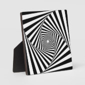 光イリュージョン背景(&W) フォトプラーク (正面)