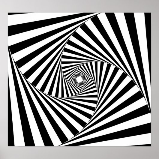 光イリュージョン背景(&W) ポスター (正面)