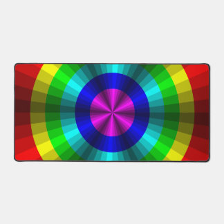 光イリュージョン虹 デスクマット