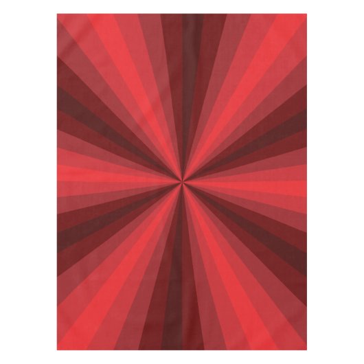 光イリュージョン赤いテーブルクロス テーブルクロス (正面)