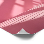 光エレガントと影を持つピンクの背遊景 ポスター (角)