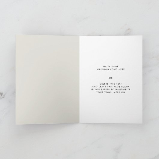 光エレガントのモダン聖人が誓いを立てた カード (内部)