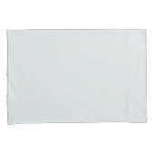 光エレガントティール（緑がかった色）緑無地の色 枕カバー (正面右)