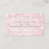 光エレガントモダンスタイリッシュ《写真》ぼけ味、眼鏡 名刺 (裏面)