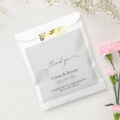 光エレガントモダン灰色ありがとうご結婚ざい フェイバーバッグ (封をした状態)