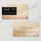 光エレガントモダン輝《写真》ぼけ味ロイヤリティカード ロイヤリティカード (正面/裏面)