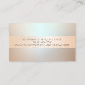 光エレガントモダン、グリッター旋回 名刺 (裏面)