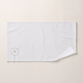 光エレガントモノグラムの灰色の幾何学的パターン バスタオルセット (ハンドタオル)