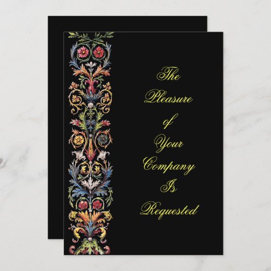 光エレガント光アートカスタム招待状 招待状 (正面/裏面)