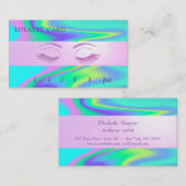 光エレガント輝のラッフェイクシュ、ホログラフィストライプック ロイヤリティカード (正面/裏面)