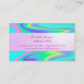 光エレガント輝のラッフェイクシュ、ホログラフィストライプック ロイヤリティカード (裏面)