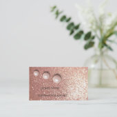 光エレガント輝フェイクバラ金ゴールドシック高級パール 名刺 (スタンド正面)