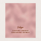 光エレガント輝赤面バラアニマルプリントモノグラム 名刺 (内部フラット)