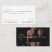 光カスタムプロフェッショナルフィットネスパーソナルトレーナー 名刺 (正面/裏面)