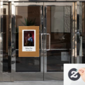 光カスタムミュージシャン茶色 ウィンドウサイン (オフィスドア)