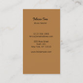 光カスタムミュージシャン茶色 名刺 (裏面)