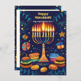 光カスタム文字フェスティバルお祝い シーズンカード