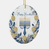 光カスタム文字フェスティバル調和 セラミックオーナメント (右)