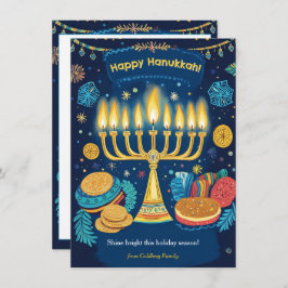 光カスタム文字フェスティバル（ユダヤ教）メノラー シーズンカード