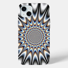 光カスタム錯覚アートポスター iPhone 15 MINIケース