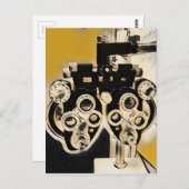 光カッコいいモダン眼精疲労レンズ ポストカード (正面/裏面)