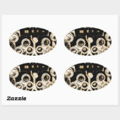 光カッコいいモダン眼精疲労レンズ 楕円形シール (シート)
