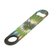 光カラフルファンタジーフラワーフラクタルアート スピード栓抜き (正面アングル)