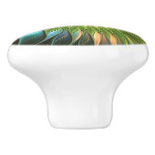 光カラフルファンタジーフラワーフラクタルアート セラミックノブ (側面)