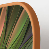 光カラフルファンタジーフラワーフラクタルアート ピックルボールラケット (左詳細)