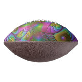 光カラフル抽象芸術トリップ（幻覚体験）のようなフラクタル アメリカンフットボール (回転90)