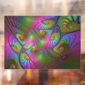 光カラフル抽象芸術トリップ(幻覚体験)のようなフラクタル ウィンドウサイン (シート2)