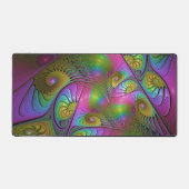 光カラフル抽象芸術トリップ（幻覚体験）のようなフラクタル デスクマット (正面)