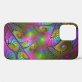 光カラフル抽象芸術トリップ(幻覚体験)のようなフラクタル Case-Mate iPhoneケース (裏面 (横))